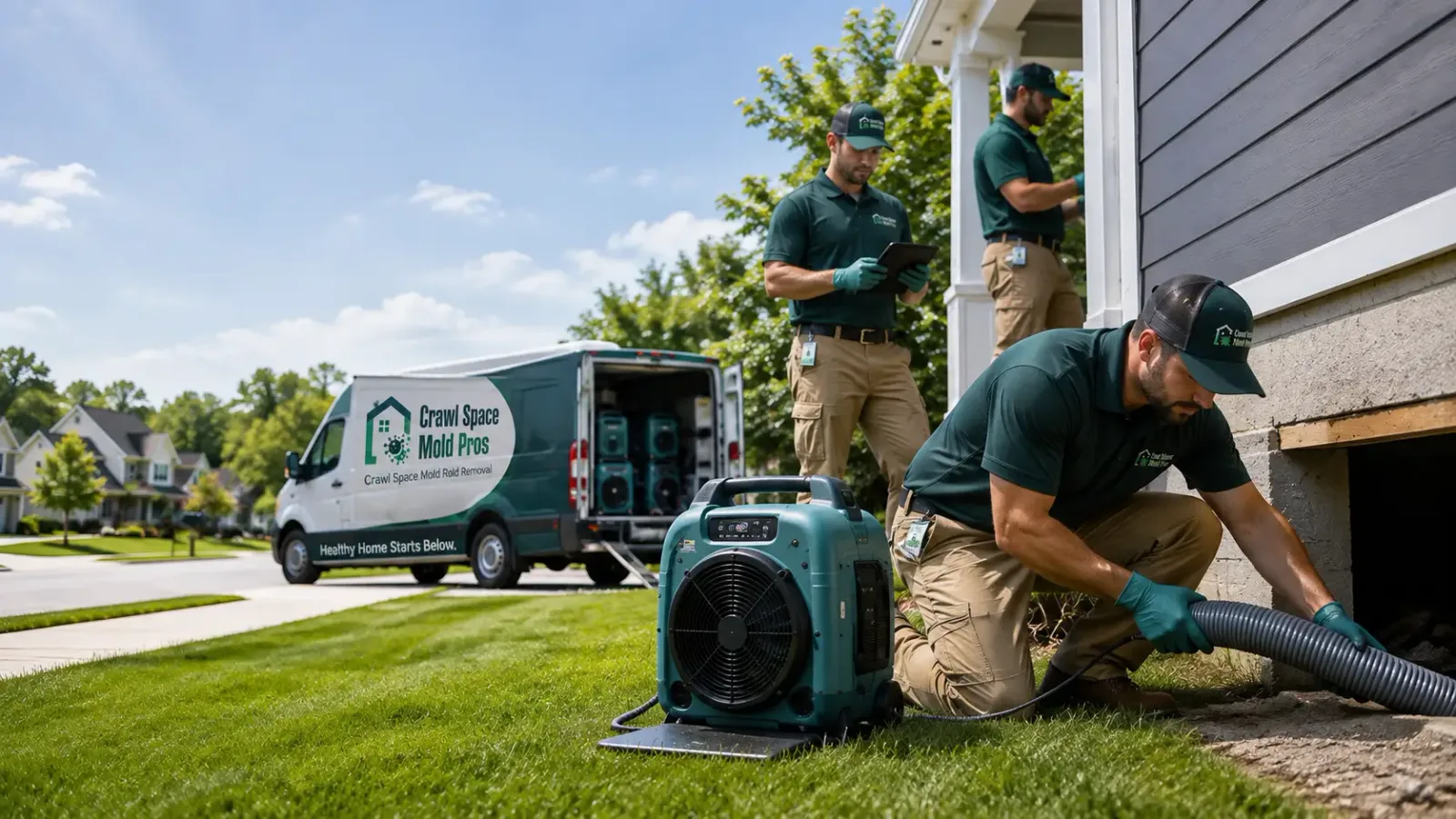Crawl Space Mold Removal in Mason, WI